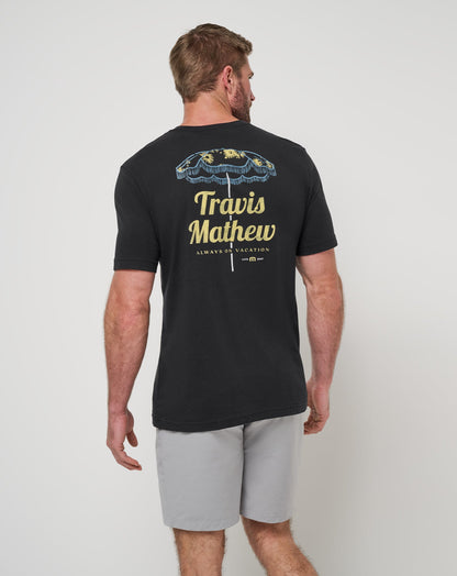 Vacation Home Tee Black | Travis Mathew Essential