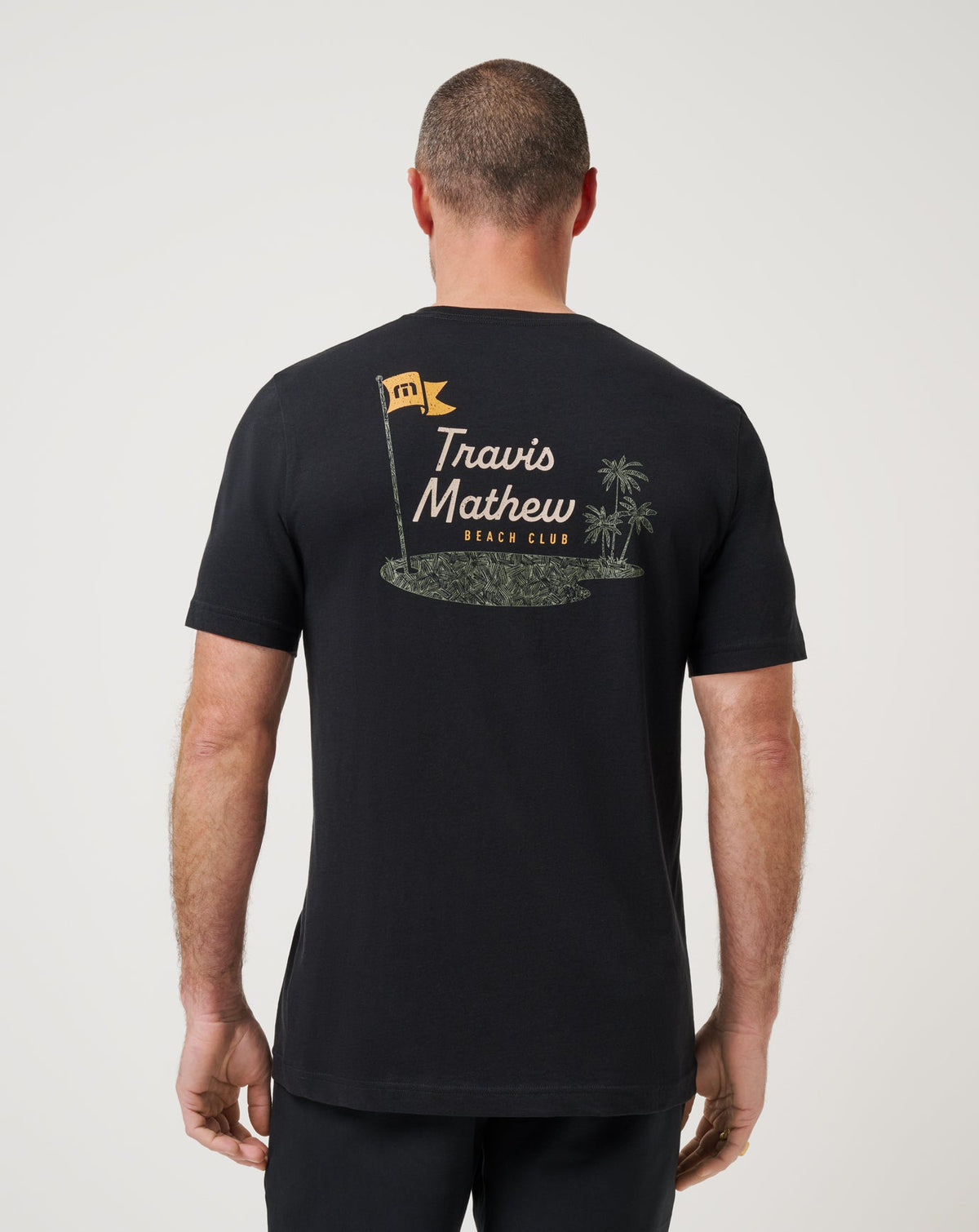 TM Beach Club Tee Black | Travis Mathew Popular