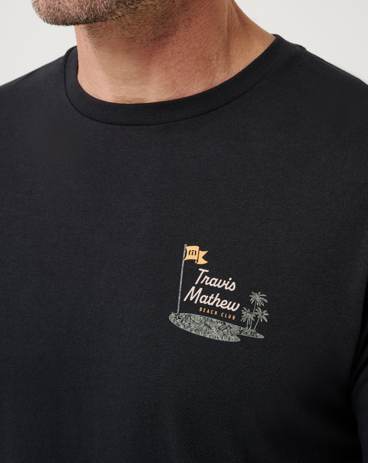 TM Beach Club Tee Black | Travis Mathew Popular