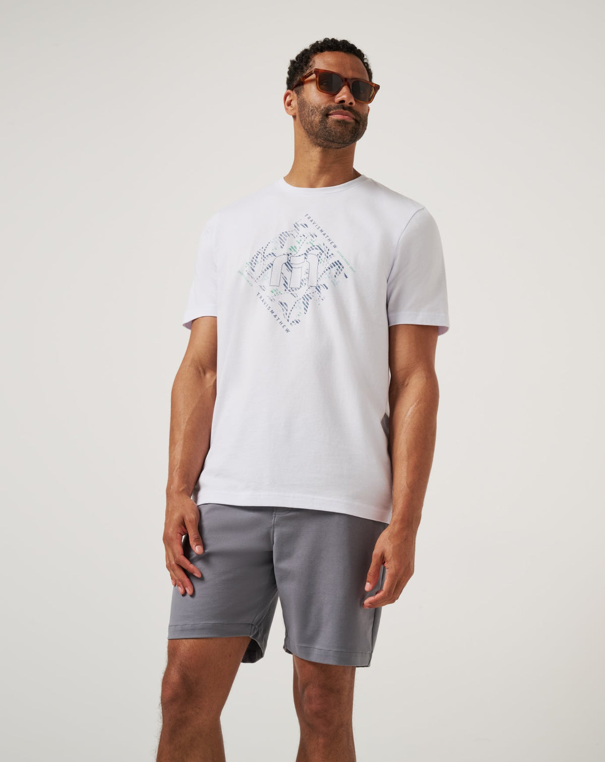 Rainforest Canopy Tee White | Travis Mathew Quality