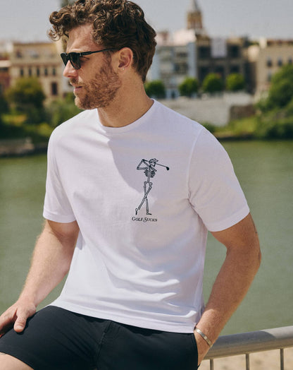 Golf Sucks Tee White | Travis Mathew Everyday