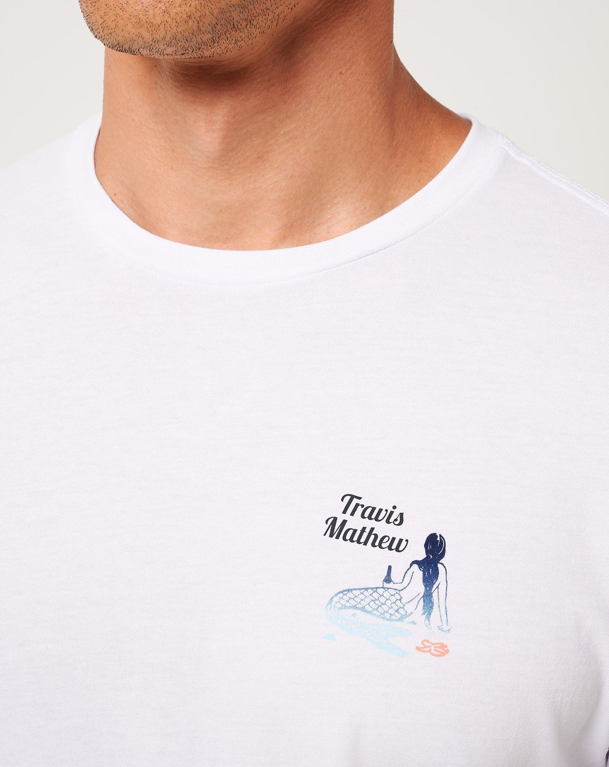 Cloudless Sky Tee White | Travis Mathew Exclusive