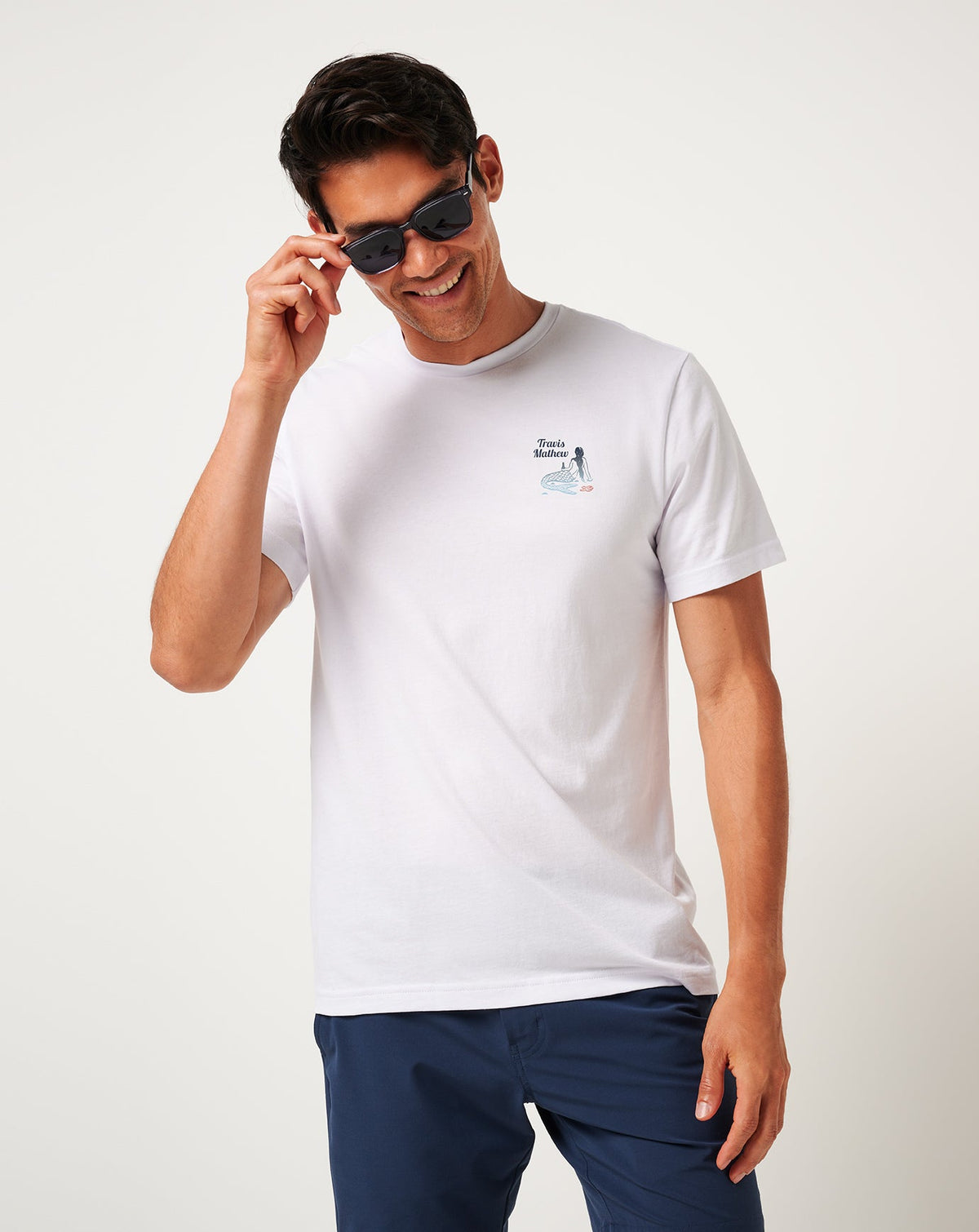 Cloudless Sky Tee White | Travis Mathew Exclusive