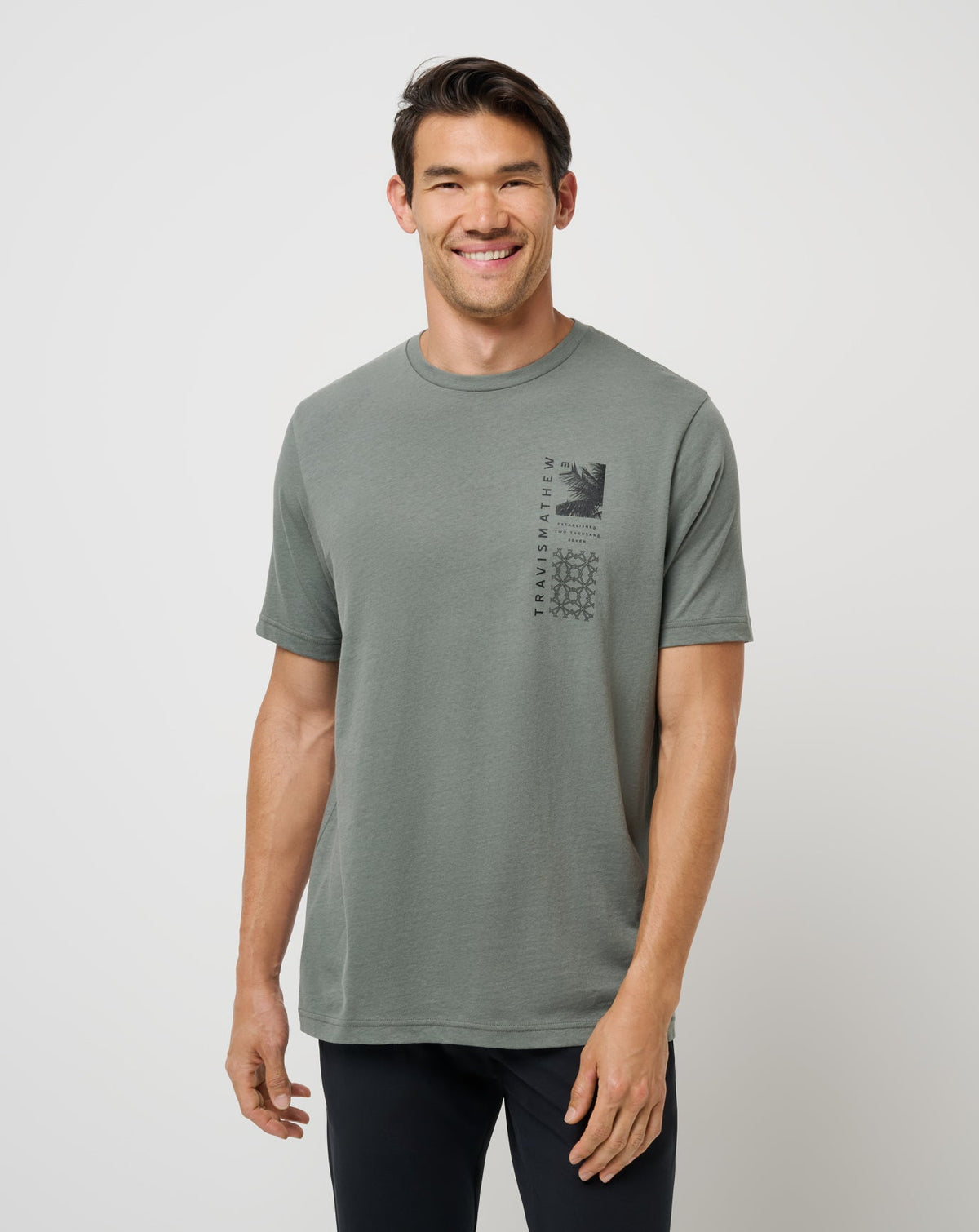 Global Pass Tee Dark Olive | Travis Mathew Deals
