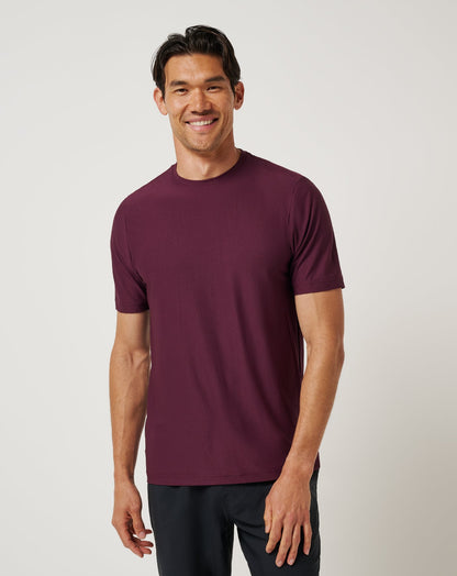 First Day Active Tee Mauve Wine | Travis Mathew Smart Buy