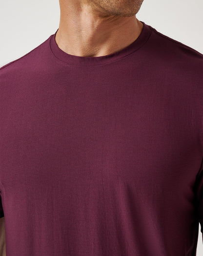 First Day Active Tee Mauve Wine | Travis Mathew Smart Buy