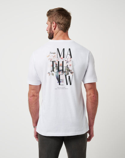 Art Scene Tee White | Travis Mathew Latest