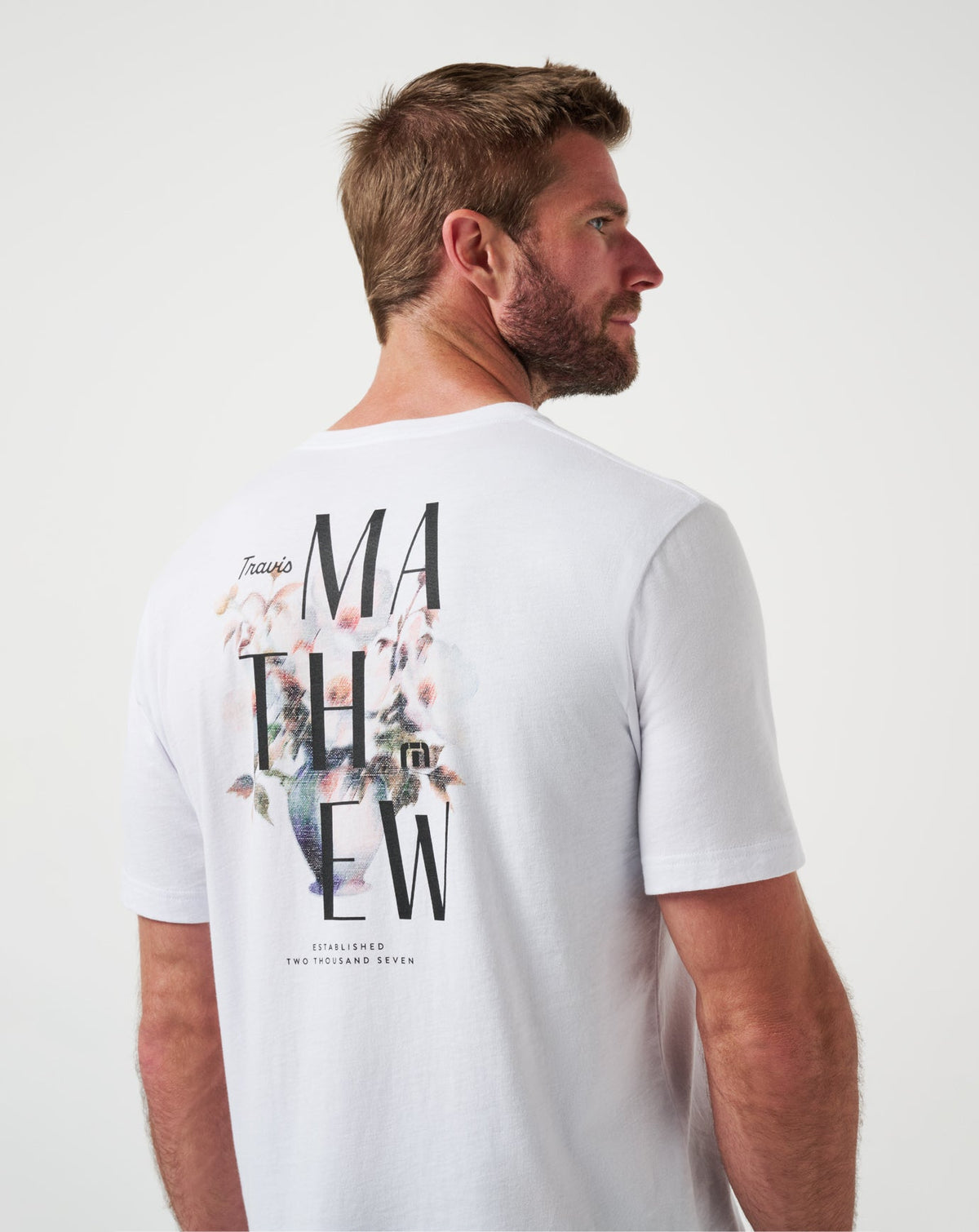 Art Scene Tee White | Travis Mathew Latest