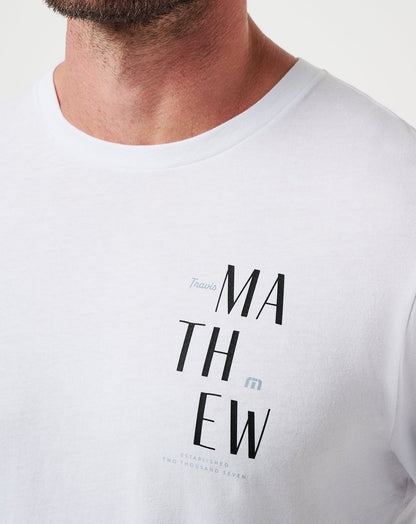 Art Scene Tee White | Travis Mathew Latest