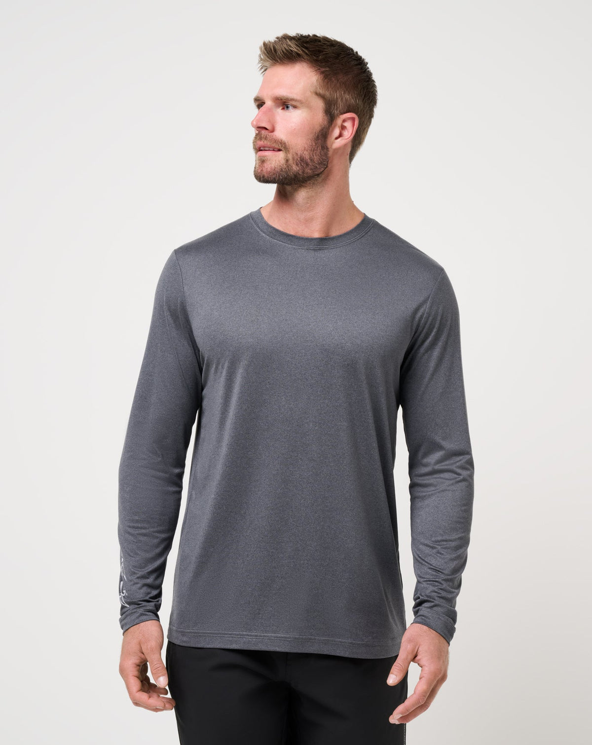 Court Control Tee Heather Dark Grey | Travis Mathew Top Pick