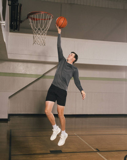 Court Control Tee Heather Dark Grey | Travis Mathew Top Pick