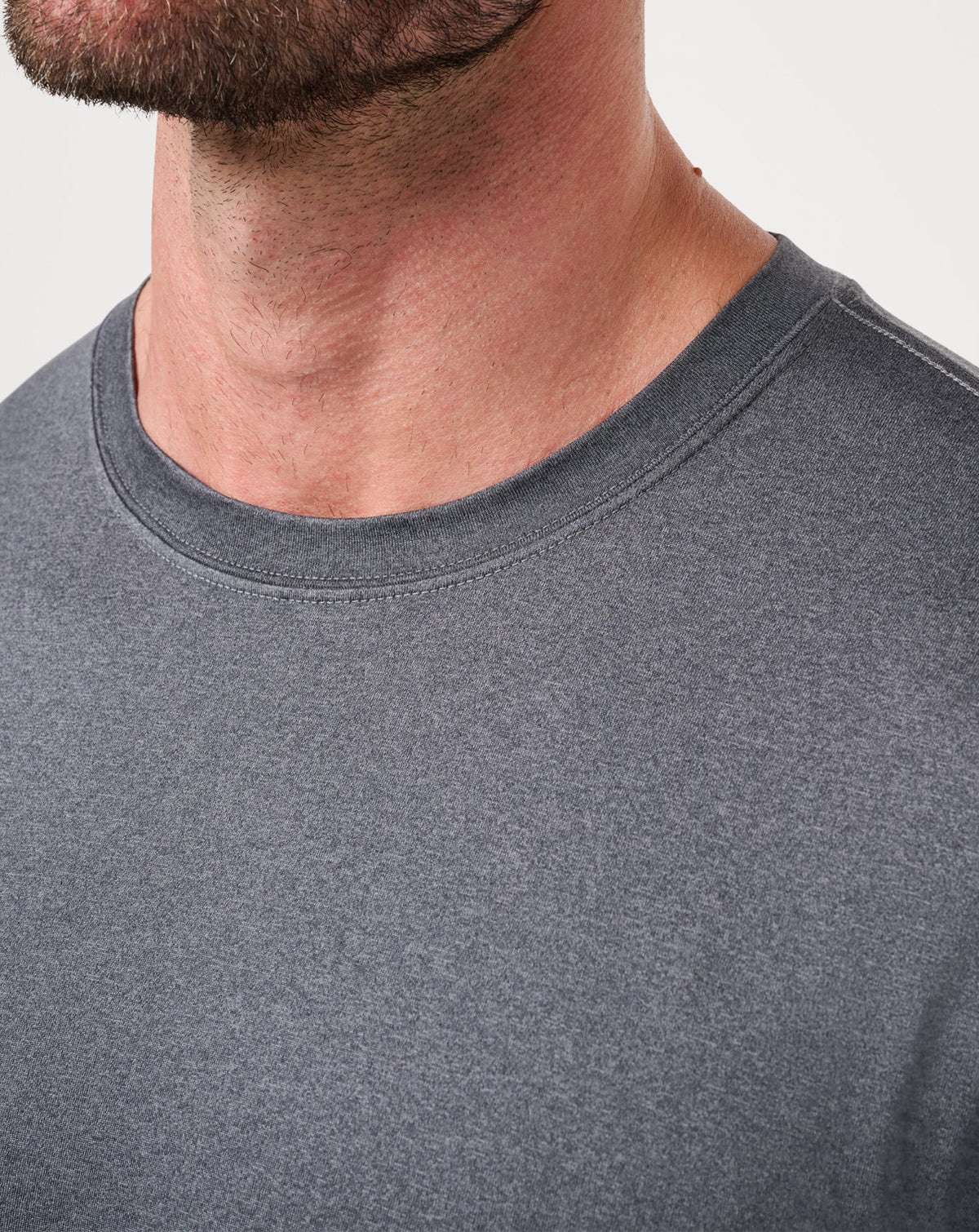 Court Control Tee Heather Dark Grey | Travis Mathew Top Pick