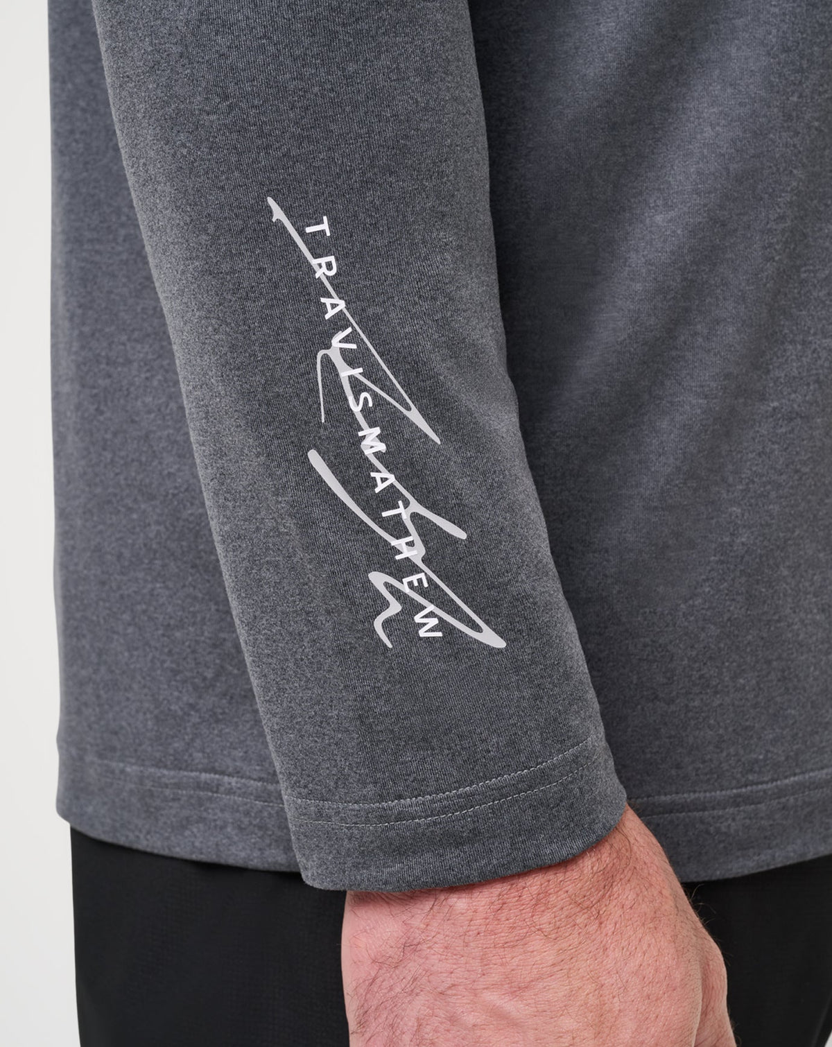 Court Control Tee Heather Dark Grey | Travis Mathew Top Pick