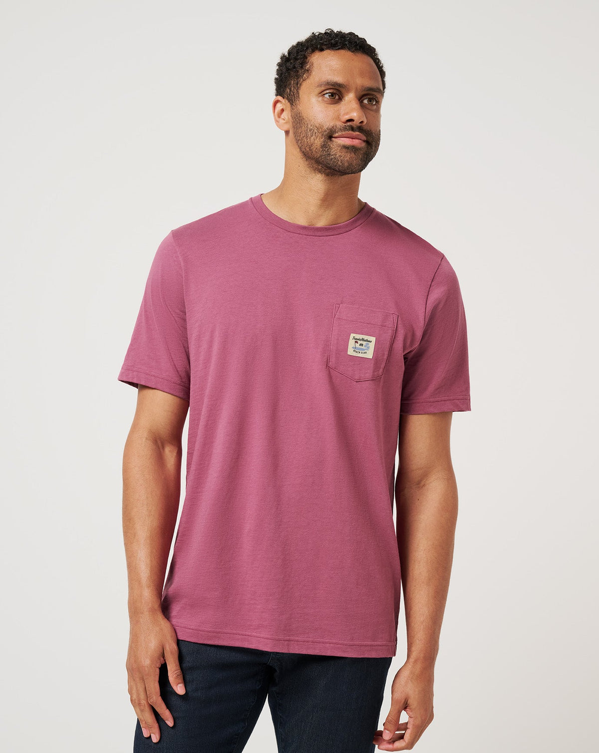TM Beach Pocket Tee Damson | Travis Mathew Everyday