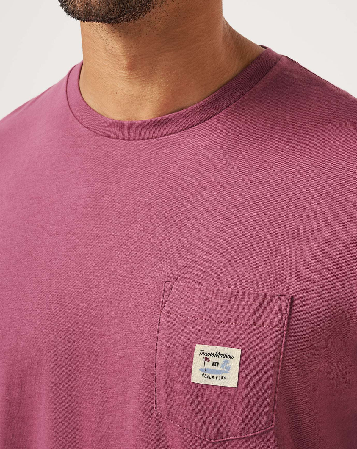 TM Beach Pocket Tee Damson | Travis Mathew Everyday