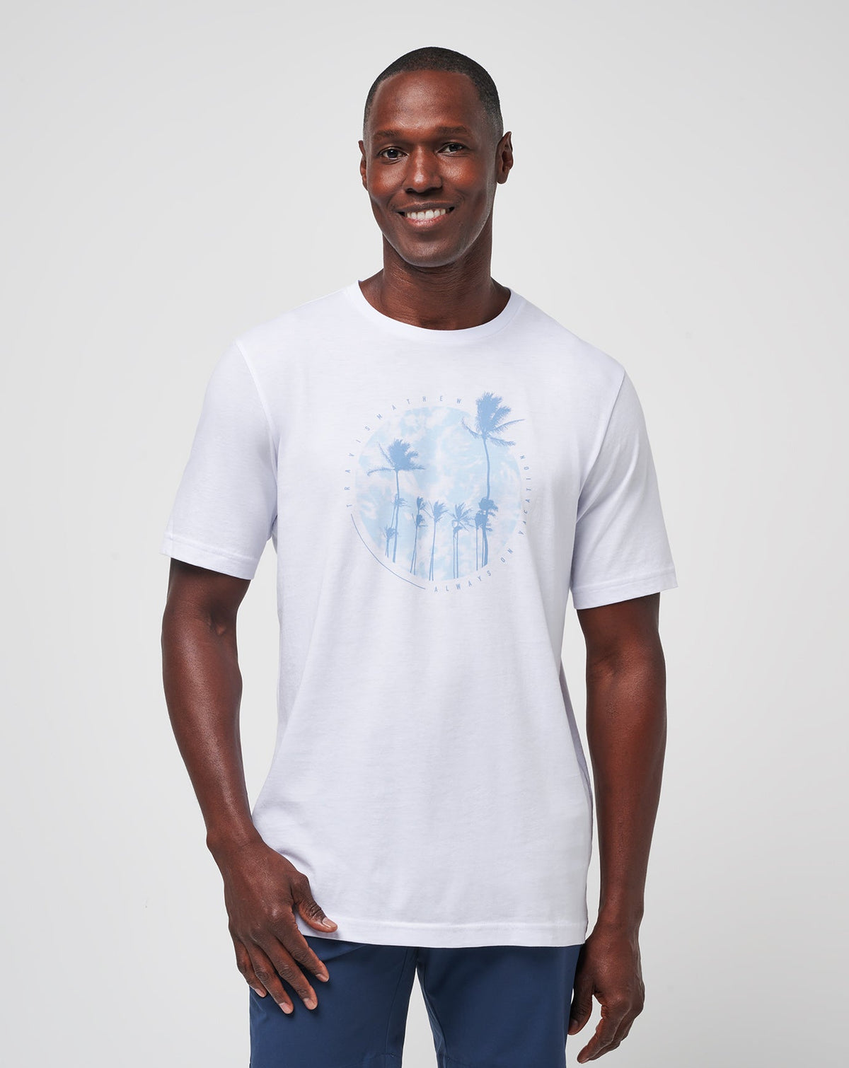 Foam Paths Tee White | Travis Mathew Popular