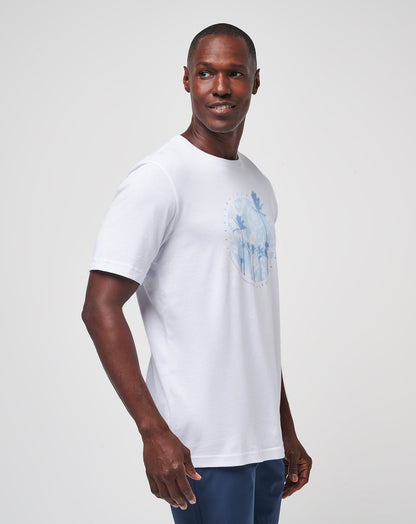 Foam Paths Tee White | Travis Mathew Popular