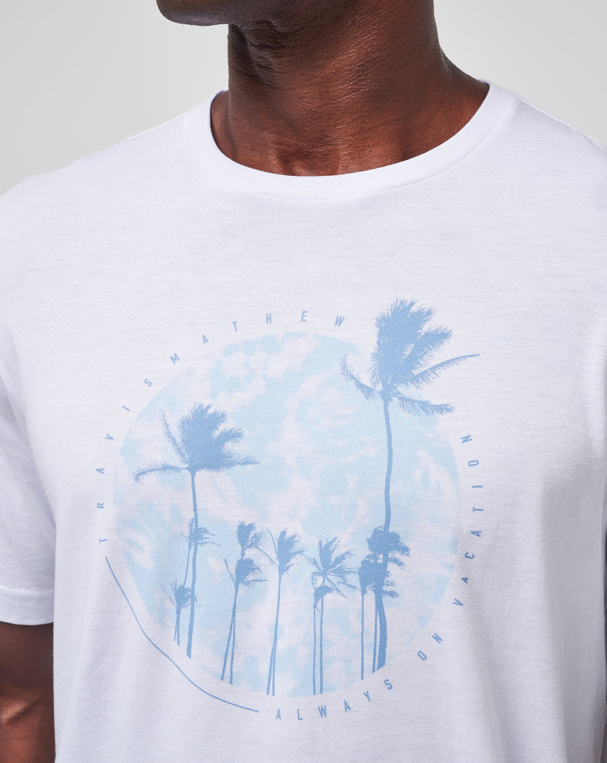 Foam Paths Tee White | Travis Mathew Popular