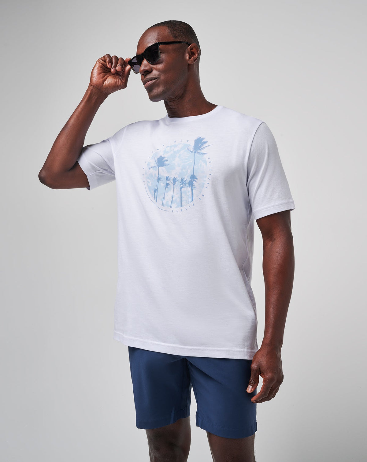 Foam Paths Tee White | Travis Mathew Popular