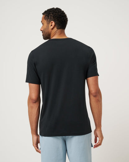 Long Holiday Tee Black | Travis Mathew Signature