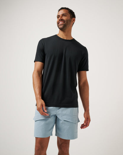 Long Holiday Tee Black | Travis Mathew Signature