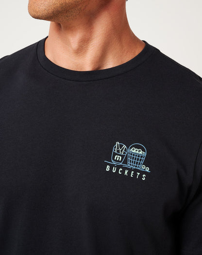 Lost Buckets Tee Black | Travis Mathew Value