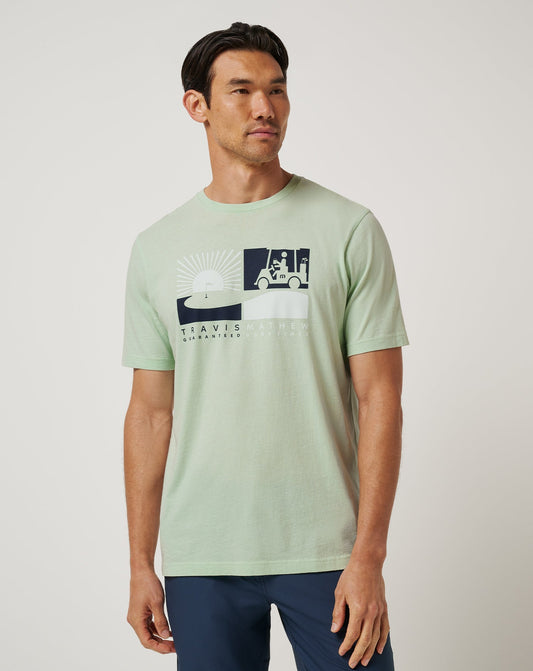 Player Parking Tee Aqua Foam | Travis Mathew Exclusive