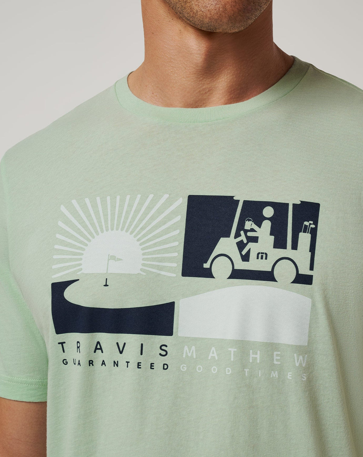 Player Parking Tee Aqua Foam | Travis Mathew Exclusive