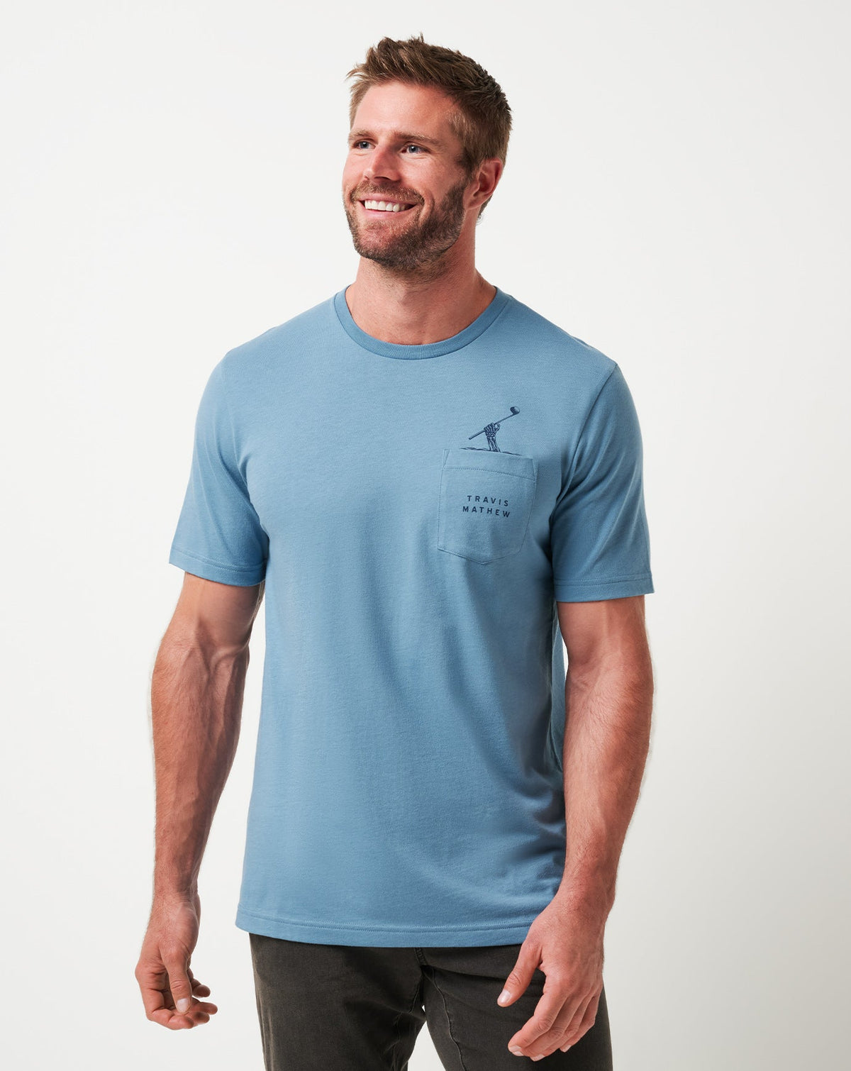 Air Trick Tee Captains Blue | Travis Mathew Special Offer