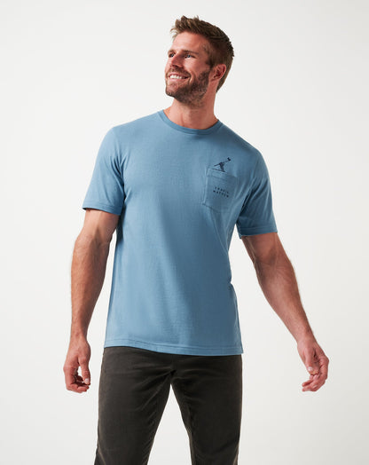 Air Trick Tee Captains Blue | Travis Mathew Special Offer