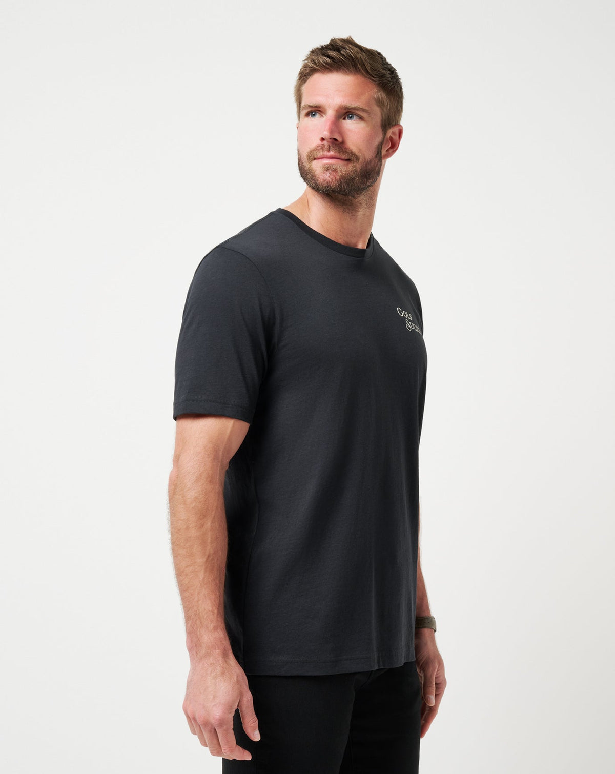 Course Rules Tee Black | Travis Mathew New