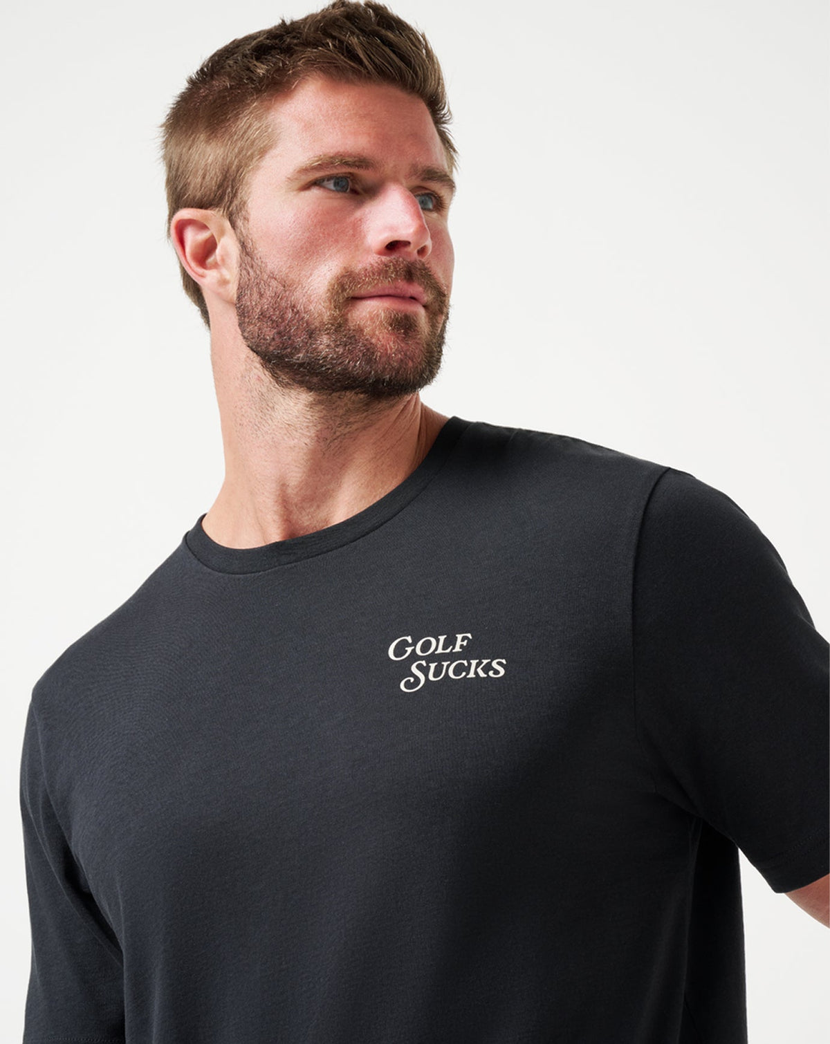 Course Rules Tee Black | Travis Mathew New