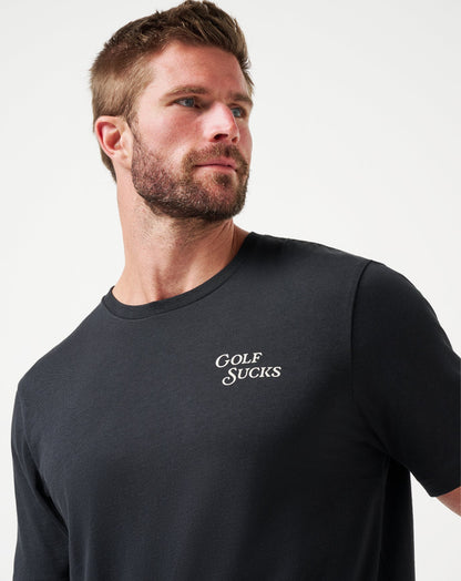 Course Rules Tee Black | Travis Mathew New