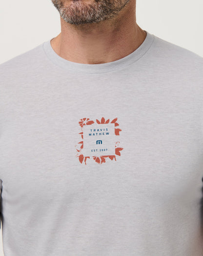 Short Layover Tee Heather Light Grey | Travis Mathew Exclusive