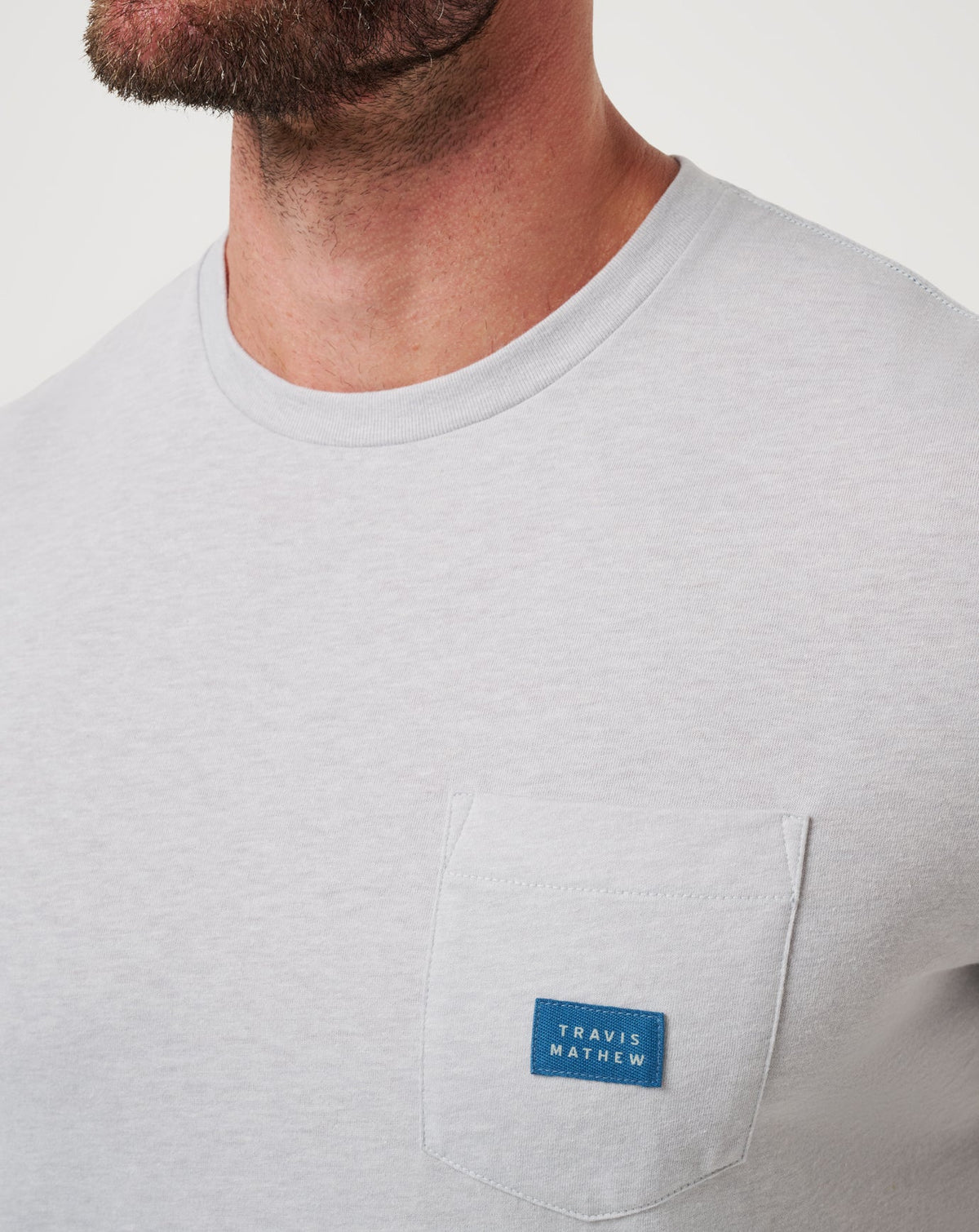 Travel Diary Tee Heather Light Grey | Travis Mathew Trusted