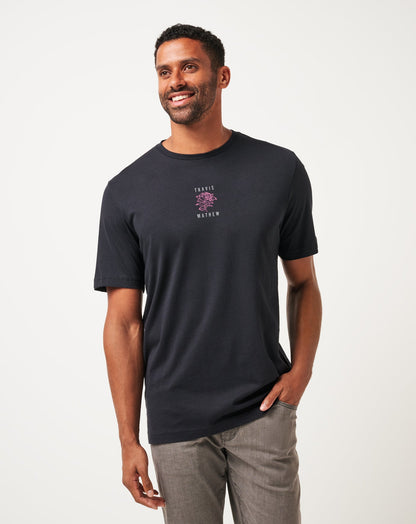 Passport Tee Black | Travis Mathew Trusted