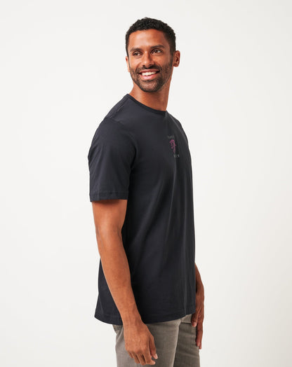 Passport Tee Black | Travis Mathew Trusted