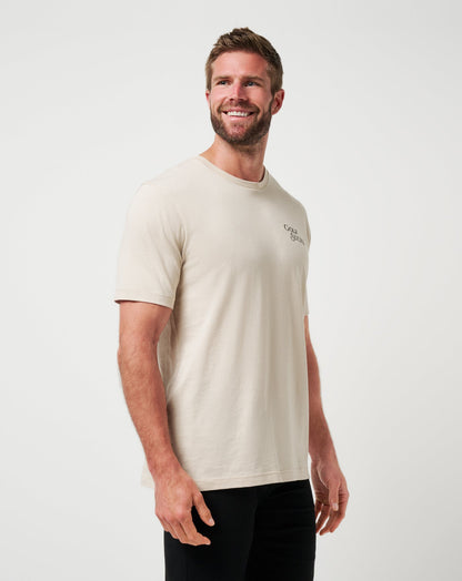 Course Rules Tee Italian Sand | Travis Mathew Featured