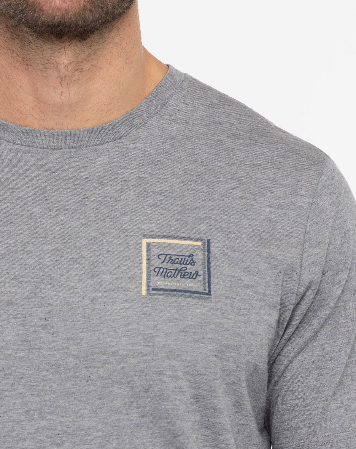Riviera Maya Tee Heather Grey | Travis Mathew Customer Favorite