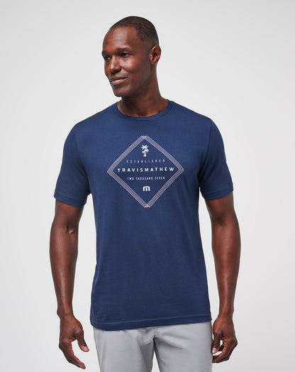 Barrel Ride Tee Total Eclipse | Travis Mathew Top Pick