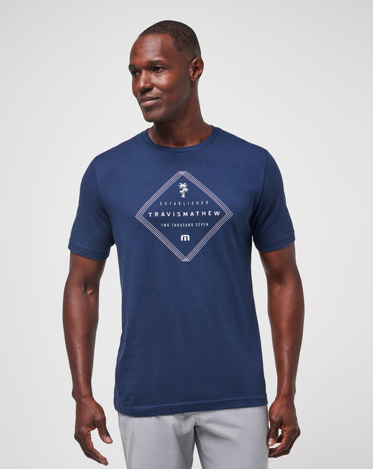 Barrel Ride Tee Total Eclipse | Travis Mathew Top Pick