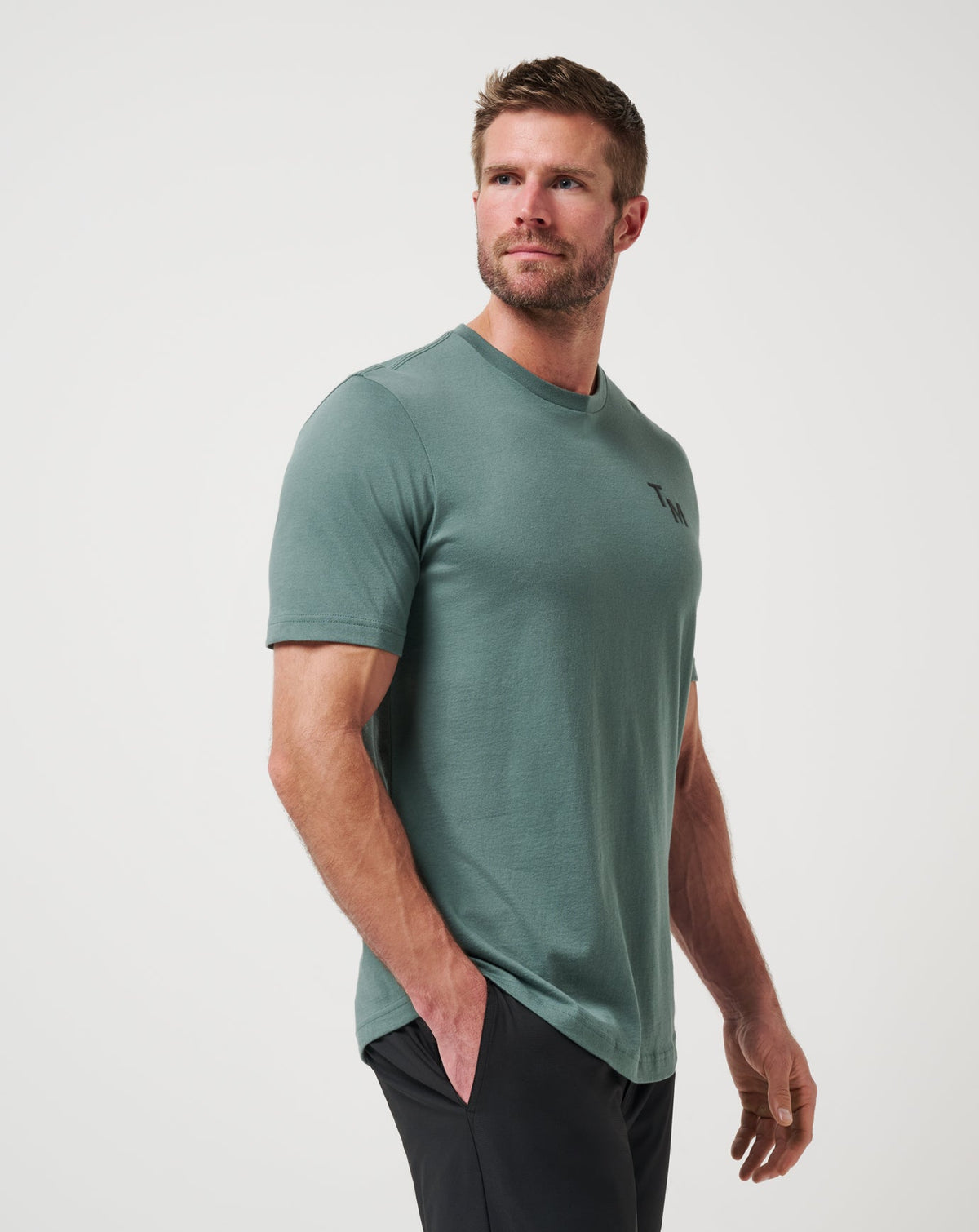 End Around Tee Balsam Green | Travis Mathew Deals