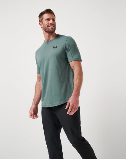 End Around Tee Balsam Green | Travis Mathew Deals