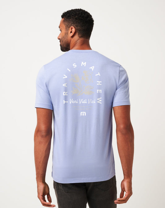 Night Diver Tee Heather Violet Storm | Travis Mathew Exclusive