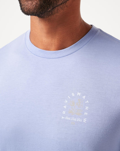 Night Diver Tee Heather Violet Storm | Travis Mathew Exclusive