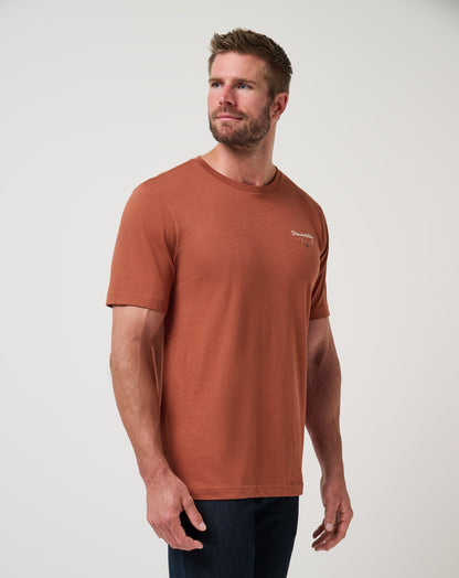 Shiner Shine Tee Maple | Travis Mathew Best Seller