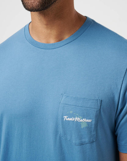 Bungalow Bliss Tee Stellar Blue | Travis Mathew Great Value