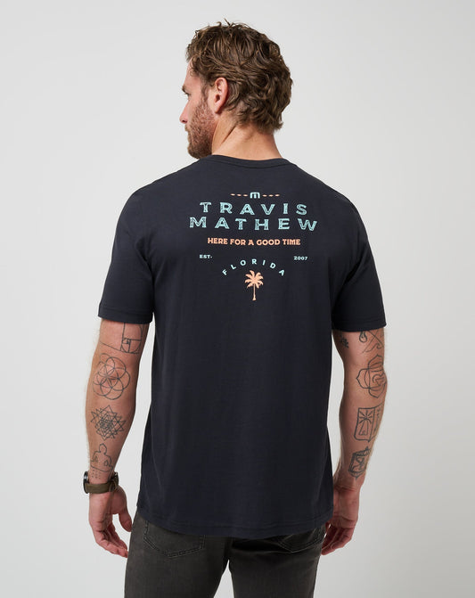 Nautical Nines Tee Black | Travis Mathew Deals