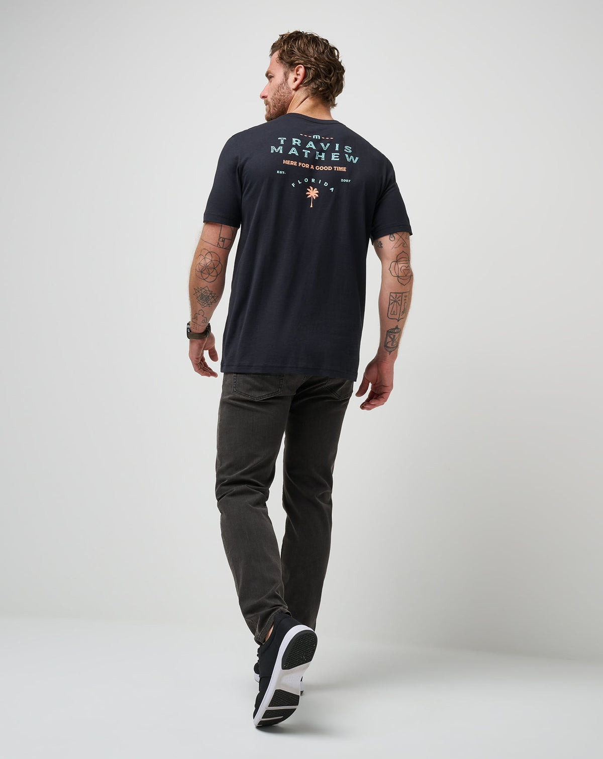 Nautical Nines Tee Black | Travis Mathew Deals