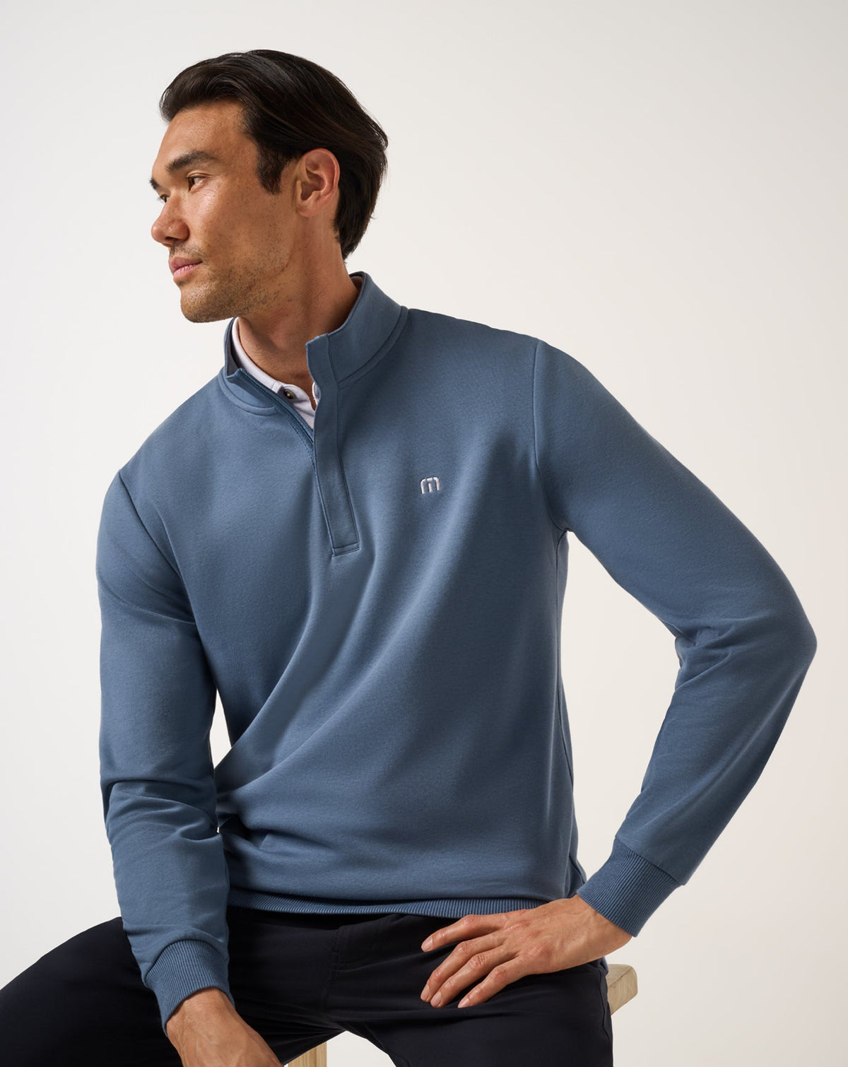 Cloud Quarter Zip 2.0 Bering Sea | Travis Mathew Sale